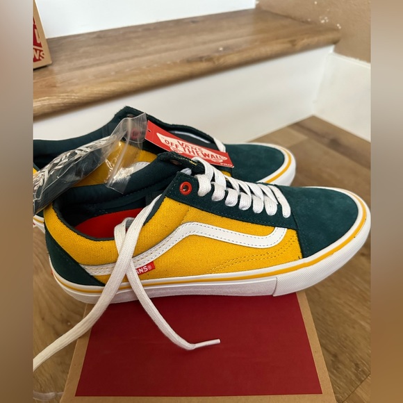 NIB VANS OLD SKOOL PRO SHOES (PRIME ATLANTIC GOLD) Size 9 - Picture 8 of 11